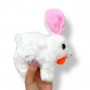 Заяц ходок с морковкой (БЕЛЫЙ) (МІС)