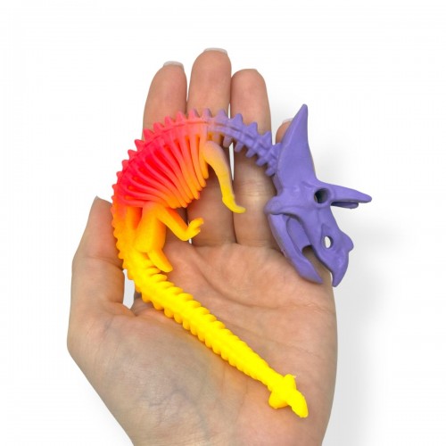 Резиновый браслет тянучка динозавр цветной (МІС)