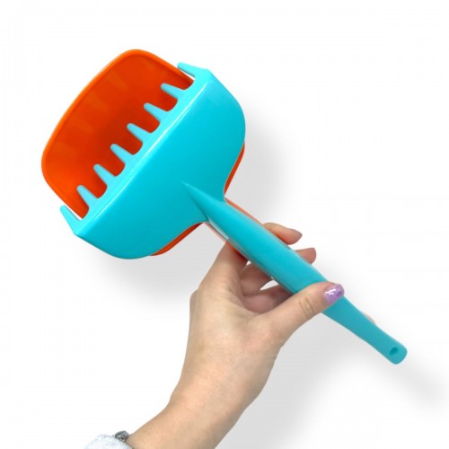 Песочный набор "Лопатка и грабли" голубой (TIGRES)