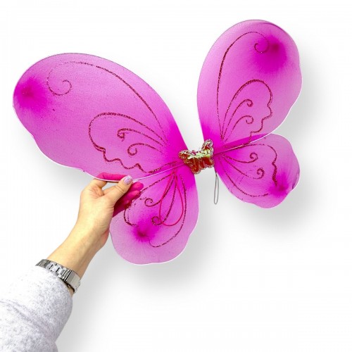 Крылья бабочки с обручем, палочка (МАЛИНОВАЯ) (МІС)