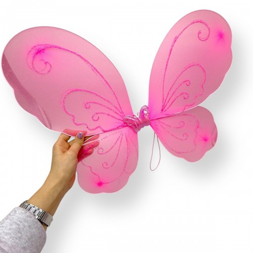Крылья бабочки с обручем, палочка (Розовая) (МІС)