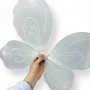 Крылья бабочки с обручем, палочка (БЕЛЫЙ) (МІС)