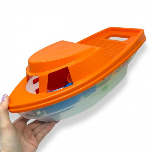 Песочный набор оранжевый "Кораблик" (TIGRES)