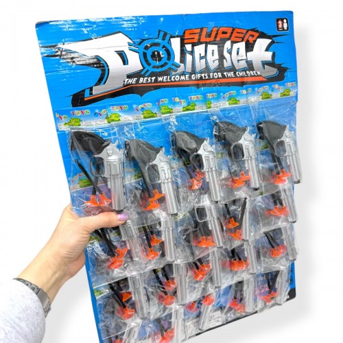 Револьвер з присосками пластиковий 12см (МІС)