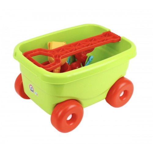 Игрушка "Набор для игры с песком и водой в тележке ТехноК" (Технок)