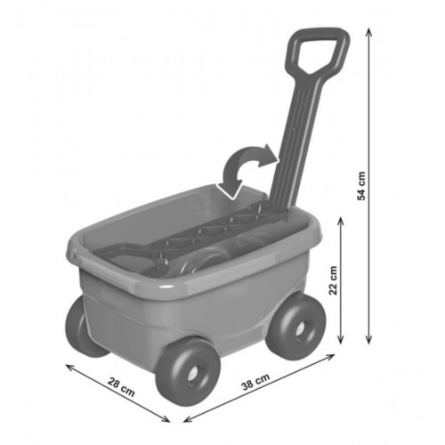 Игрушка "Набор для игры с песком и водой в тележке ТехноК" (Технок)