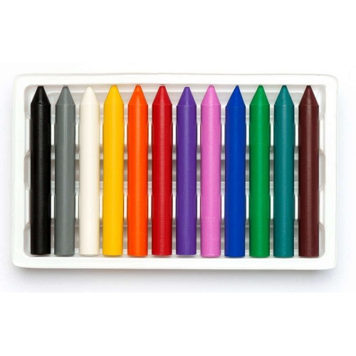 Карандаши восковые Премиум 12 цветов (школярик)