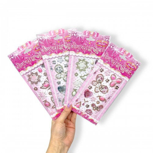 Наклейки-стразы (белый) (МІС)