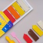Пластилін прямокутний, (8 кольорів) (школярик)
