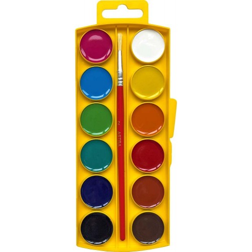 Краски акварельные медовые 12 цветов (школярик)