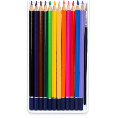 Карандаши акварельные шестигранные 12 цветов (школярик)