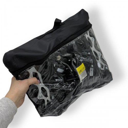 Ролики, колеса PVC размер M (34-37) в сумке (ЧЕРНЫЕ) (МІС)