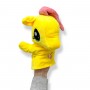 Мʼяка іграшка-рукавичка "Поні" (23см) (ЖОВТА) (kidstoys)