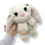 Мягкая игрушка-рюкзак "Кролик" (МОЛОЧНЫЙ) 25 см. (Копиця)