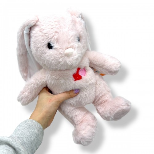 Мʼяка іграшка "Зайченя Victory" 31 см (БЛІДО-РОЖЕВА) (Копиця)