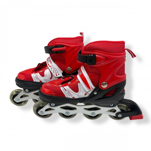 Ролики колеса PVC размер L (38-41) в сумке (КРАСНЫЕ) (МІС)