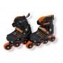 Роликовые коньки размер S (30-33) колеса PU 1 свет в сумке (оранжевые) (МІС)