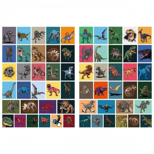 Розмальовка WB "Хижі динозаври" зі стікерами (Ідейка)