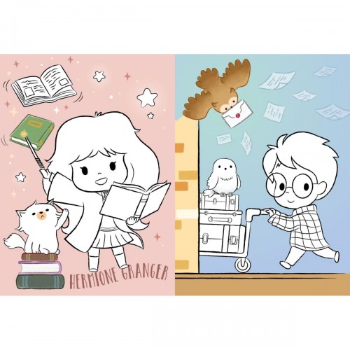 Розмальовка WB "Harry Potter: Гаррі та Гоґвортс" зі стікерами (Ідейка)