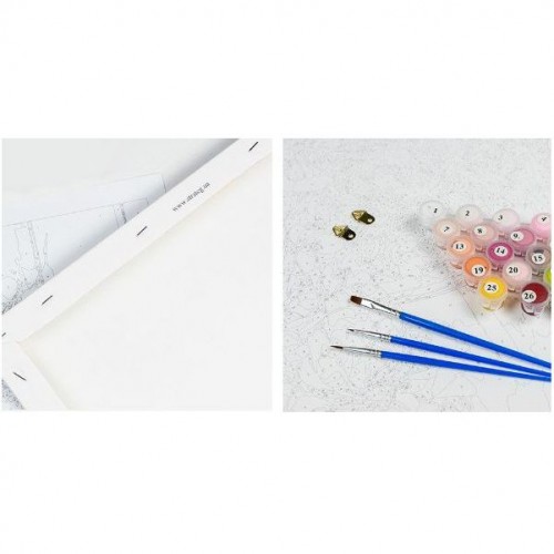 Картина по номерах "Альпака серед квітів" 30х40 см (Strateg)