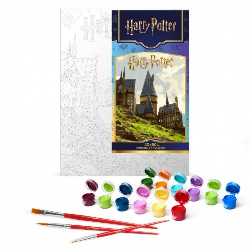 Картина за номерами з фарбами металік "Harry Potter: Пейзаж Гоґвортсу" 40х50см (Ідейка)