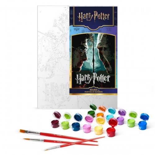 Картина за номерами з фарбами металік "Harry Potter: Гаррі та Волдеморт" 40х50см (Ідейка)