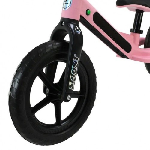 Велобіг (рама з нейлонового скловолокна, колеса EVA, світло, звук) рожевий у короб. 75*14*45 см (Країна іграшок)