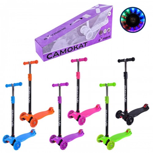 Самокат дитячий 4-х коліс MAXI, колеса PU світяться (ЗЕЛЕНИЙ) (MiC)