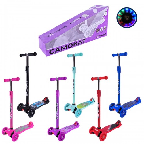 Самокат дитячий 4-х коліс. MAXI, колеса PU світяться (ЗЕЛЕНИЙ) (MiC)