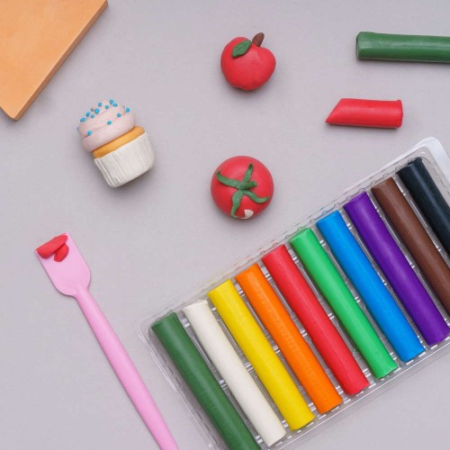 Пластилін круглий (10 кольорів в наборі) (школярик)