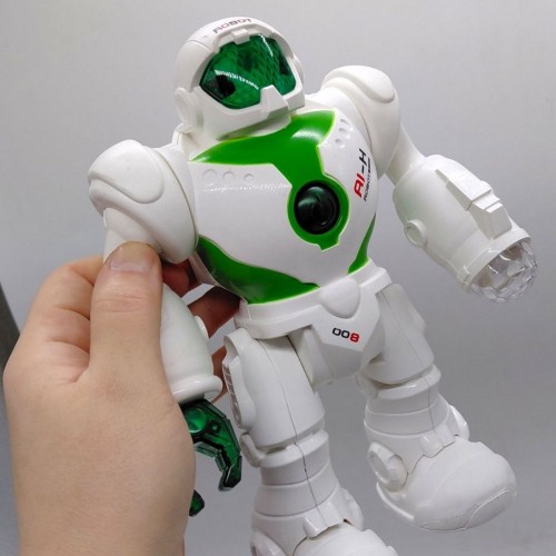 Робот на батарейках (світо, звук, ходить, в коробці) (Hiang Huang Toys)