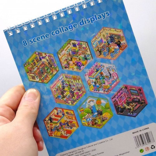 Roombook(Румбук) 8 локаций и наклейки к ним "Зверотрополис" (ГОЛУБОЙ) (MiC)