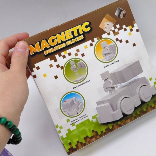 Магнитный конструктор "MINECRAFT" машинки (СТИВ) (MiC)
