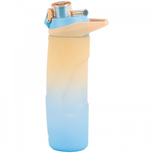 Бутылочка для воды 760 мл, бежево-синяя (Kite)
