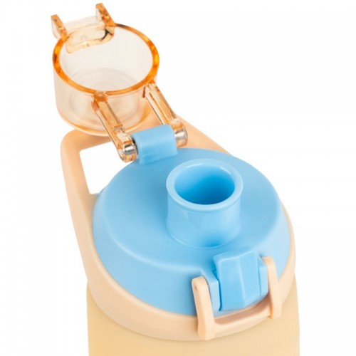 Бутылочка для воды 760 мл, бежево-синяя (Kite)