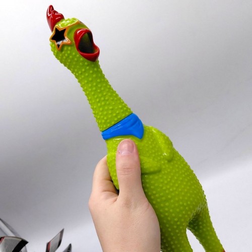 Антистресс "Курица крикун", кричит при нажатии (Оранжевый) (MiC)