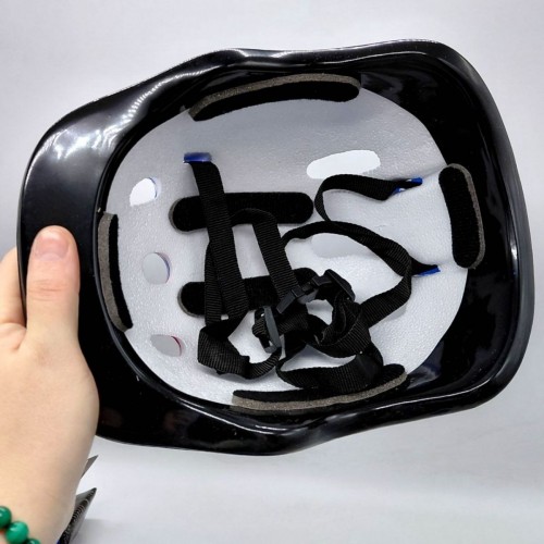 Защитное снаряжение "Человек-Паук" шлем, налокотники, наколенники, запястья, в сетке (ГОЛУБОЙ) (MiC)