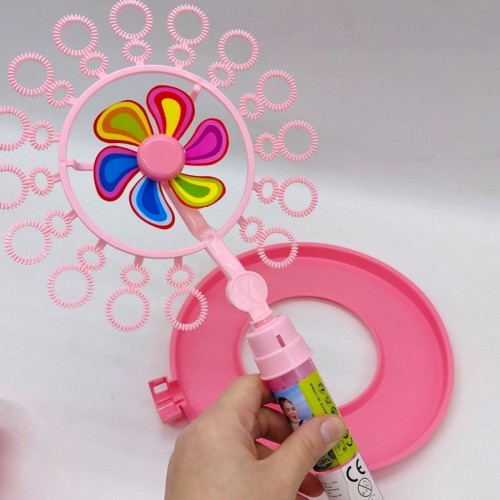 Мильні бульбашки з вітряком (РОЖЕВИЙ) (MiC)