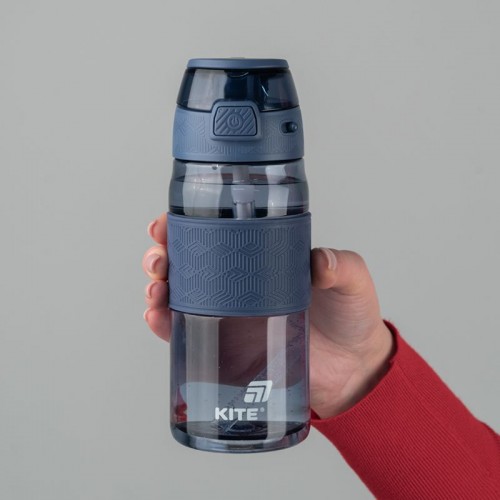 Пляшечка для води 600 мл, синя (Kite)