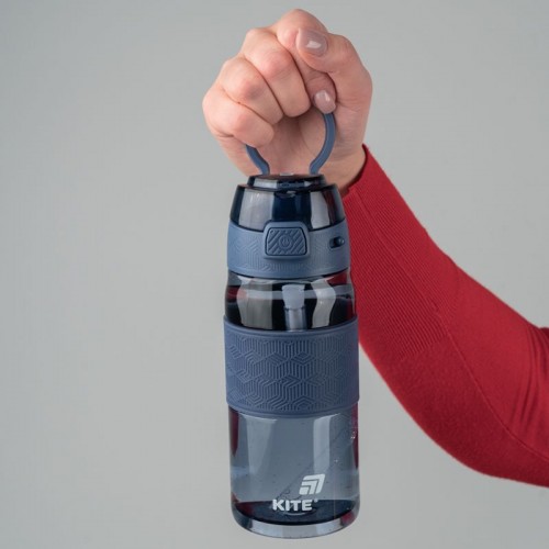 Пляшечка для води 600 мл, синя (Kite)
