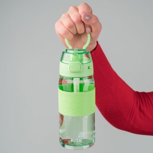 Пляшечка для води 600 мл, зелена (Kite)