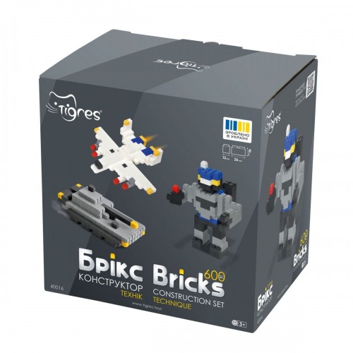 Конструктор Брікс технік 600 ел., Tigres (TIGRES)