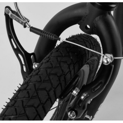 Самокат двохколісний "Corso" колеса надувні 12``, ручне переднє гальмо (Corso)