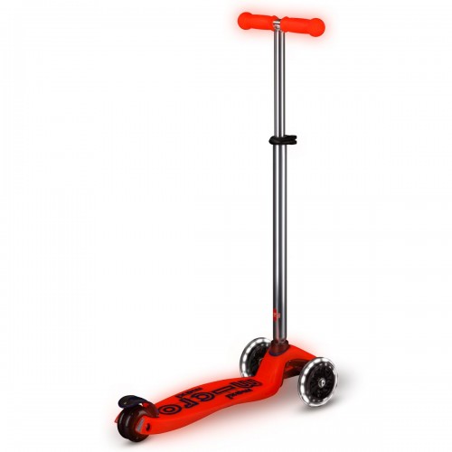Самокат Micro серії Maxi Deluxe Glow LED – Червона аура (Micro)
