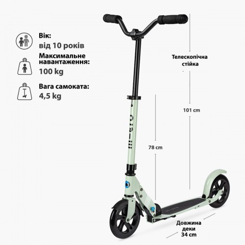 Самокат Micro серії Speed Deluxe - Колір зеленої глини (Micro)