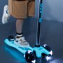 Самокат Micro серії Maxi Deluxe Glow LED – Синій кришталь (Micro)