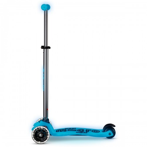 Самокат Micro серії Maxi Deluxe Glow LED – Синій кришталь (Micro)