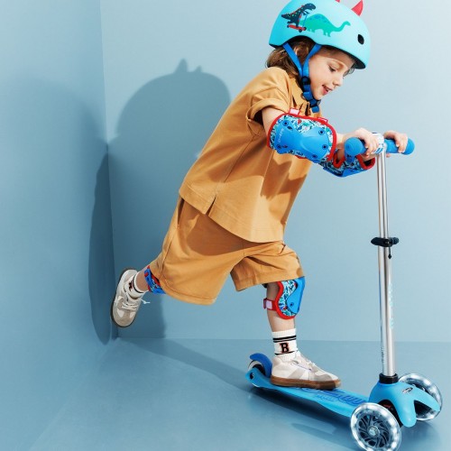 Самокат Micro серії Mini Deluxe Glow LED – Арктичний синій (Micro)