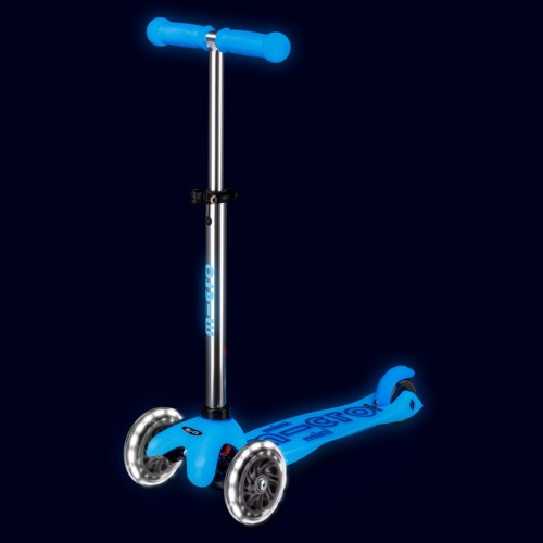 Самокат Micro серії Mini Deluxe Glow LED – Арктичний синій (Micro)