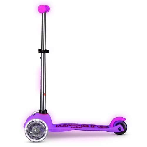 Самокат Micro серії Mini Deluxe Glow LED – Морозний рожевий (Micro)
